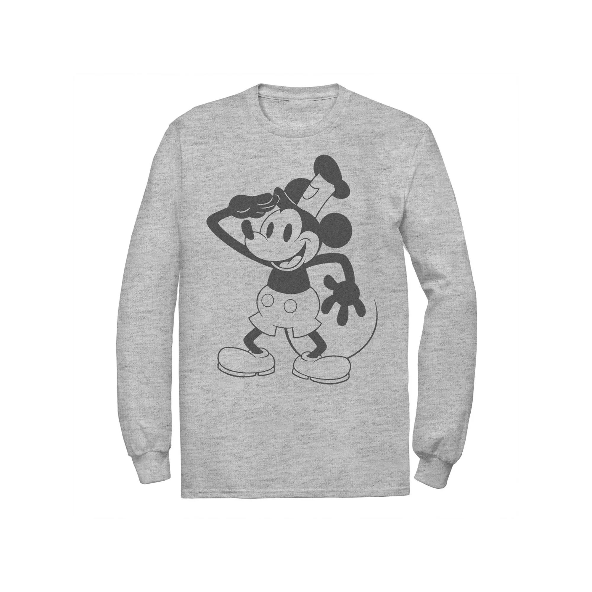 Disney's Mickey Mouse Big & Tall Captain Long Sleeve Graphic Tee, Men's,  Product Image