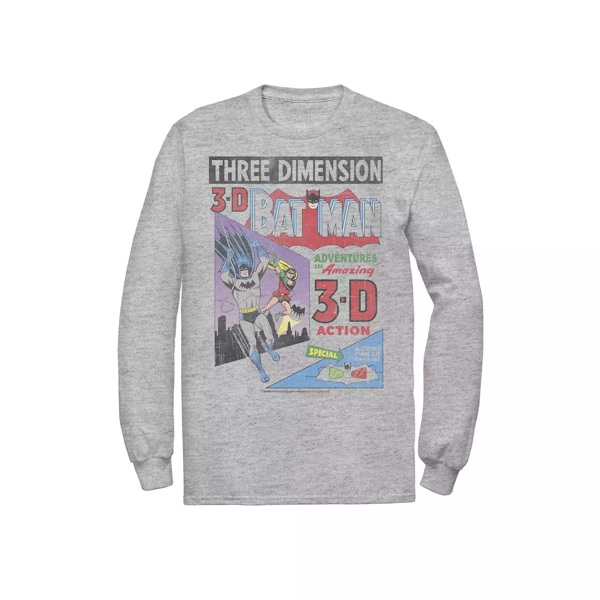 Men's DC Comics Batman Three DiMen'sion Vintage Comic Cover Tee,  Product Image