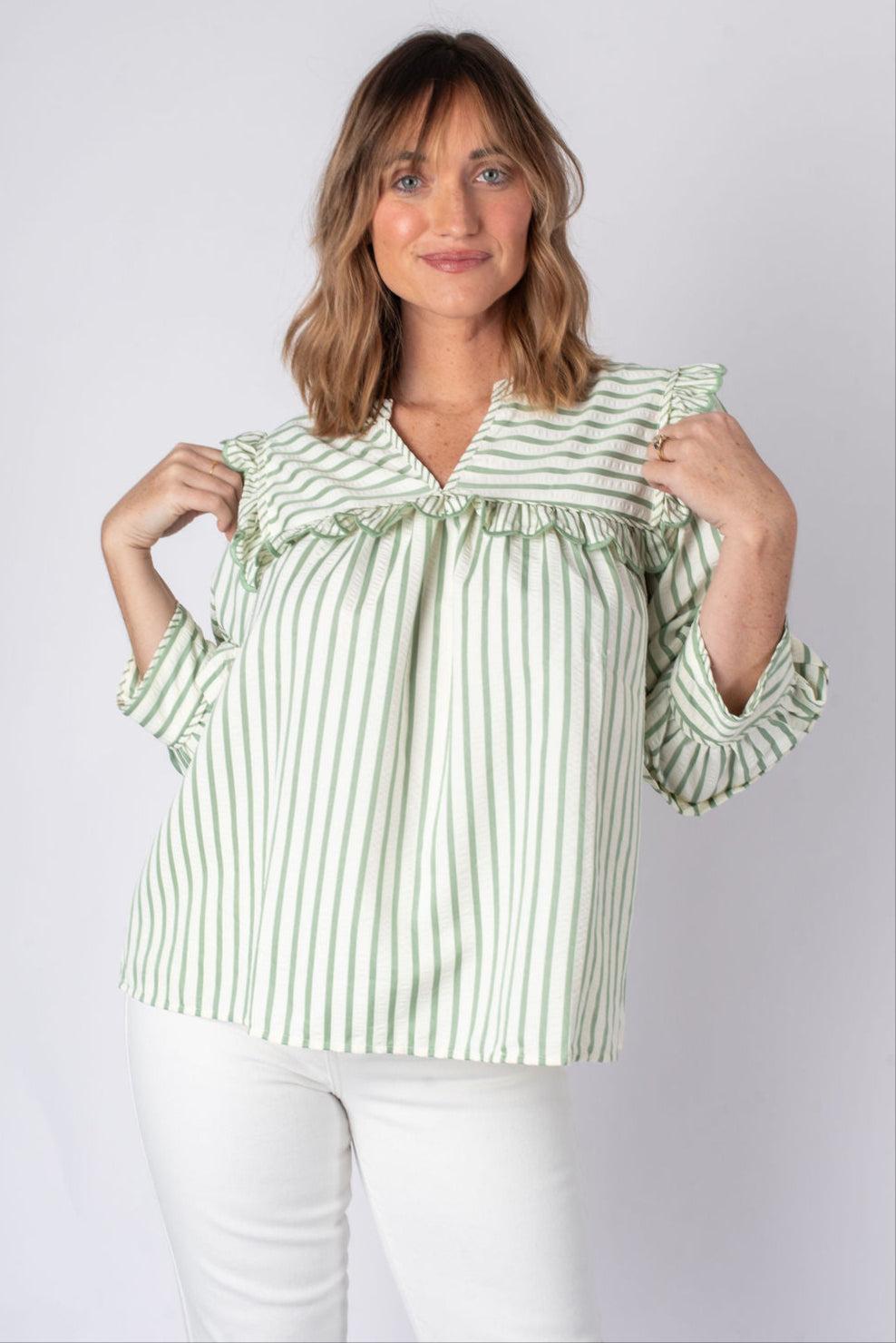 Lily Striped Long Sleeve Top Product Image