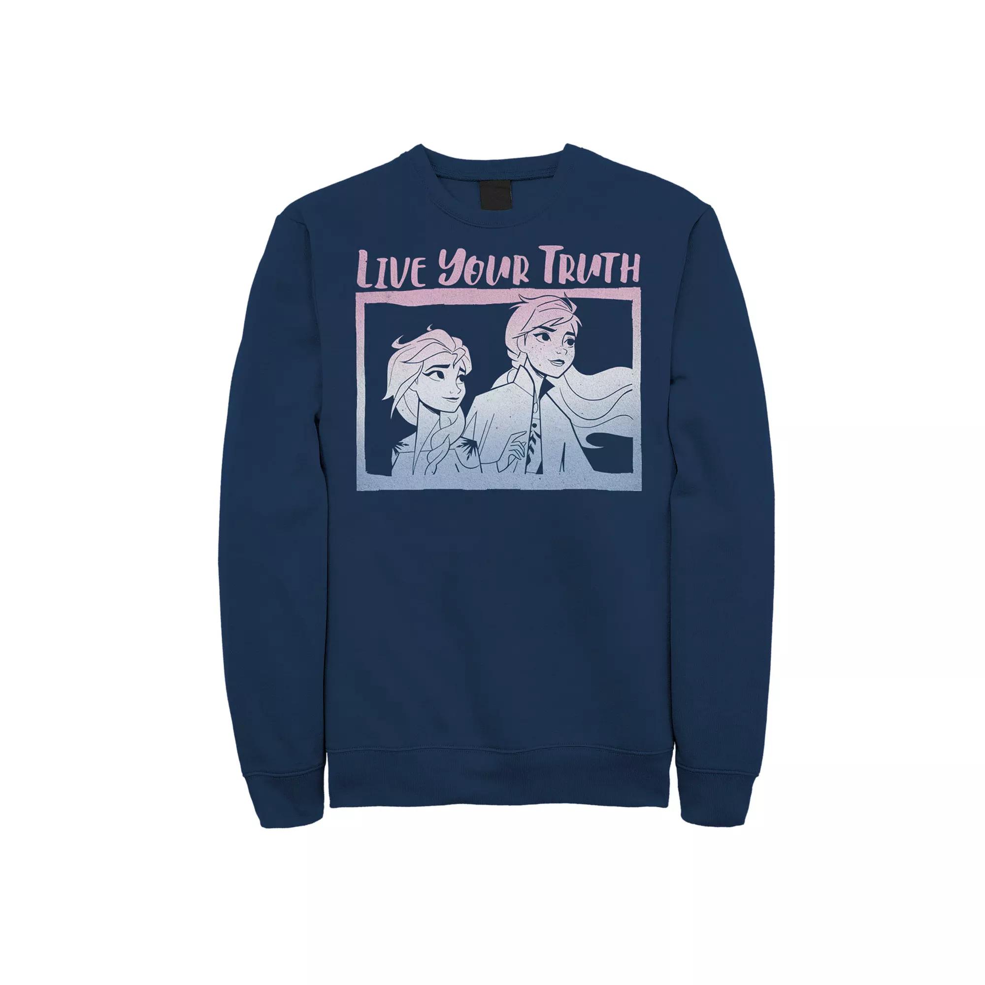 Men's Frozen 2 Elsa Neon Gradient Sweatshirt,  Product Image
