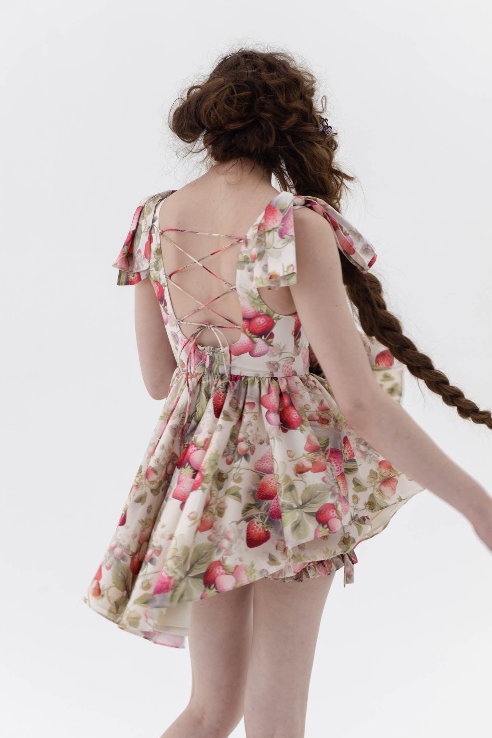 The Strawberry Cream Farmers Market Dress Product Image