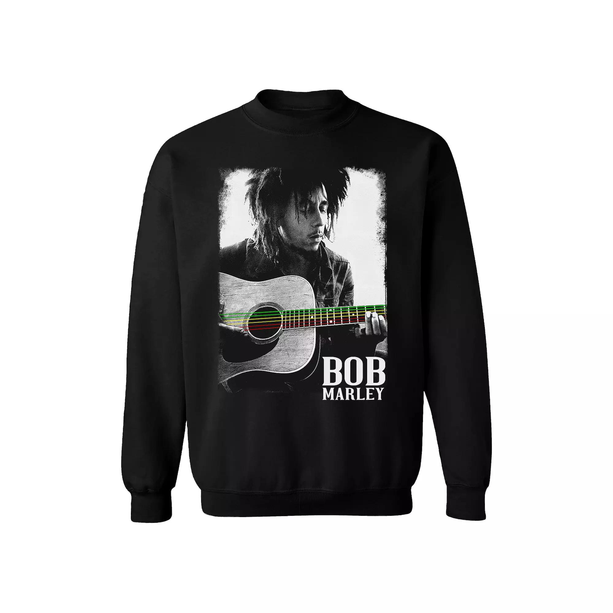 Men's Bob Marley Guitar Sweatshirt, Adult Unisex,  Product Image