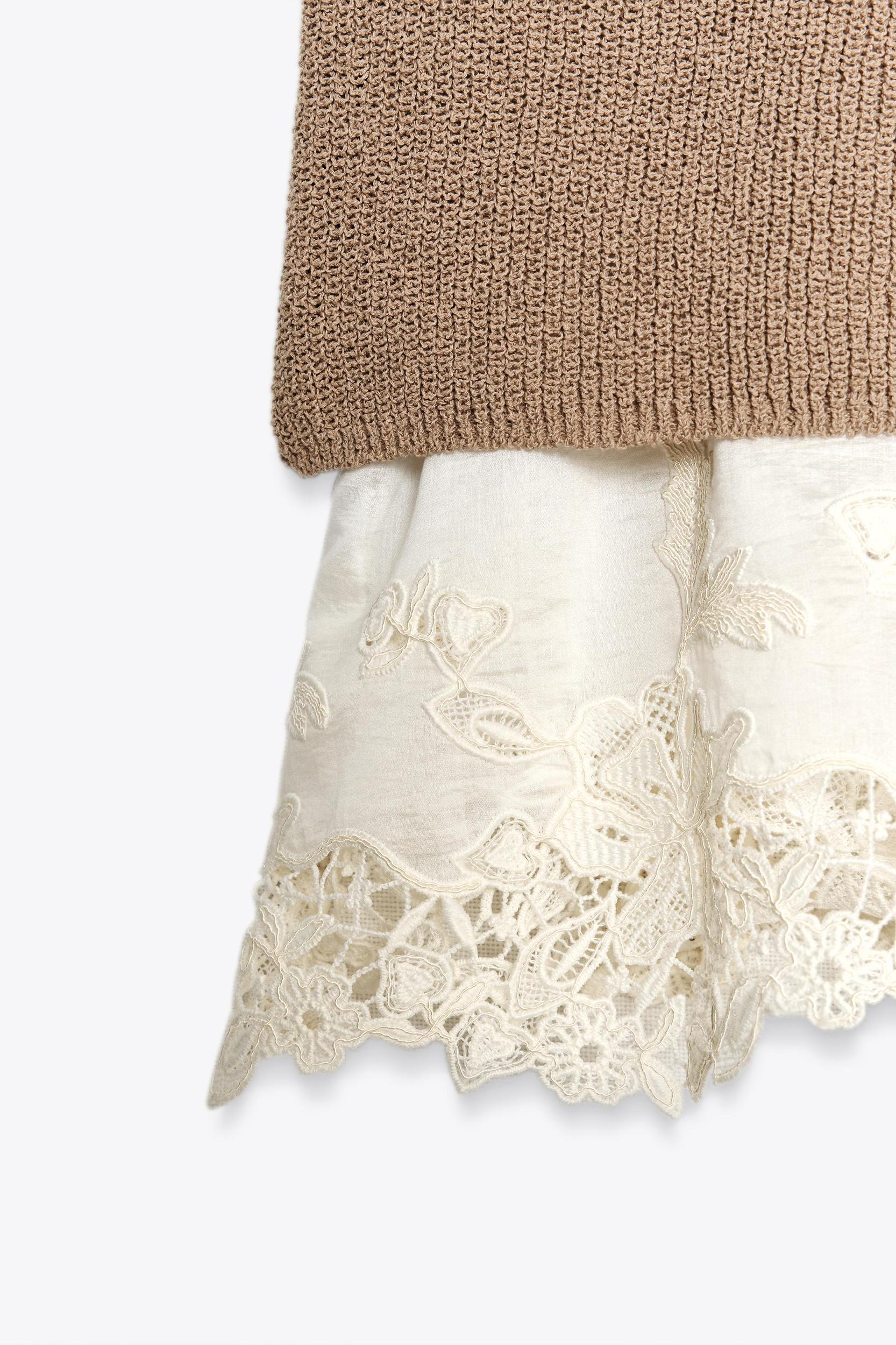 COMBINATION KNIT DRESS Product Image