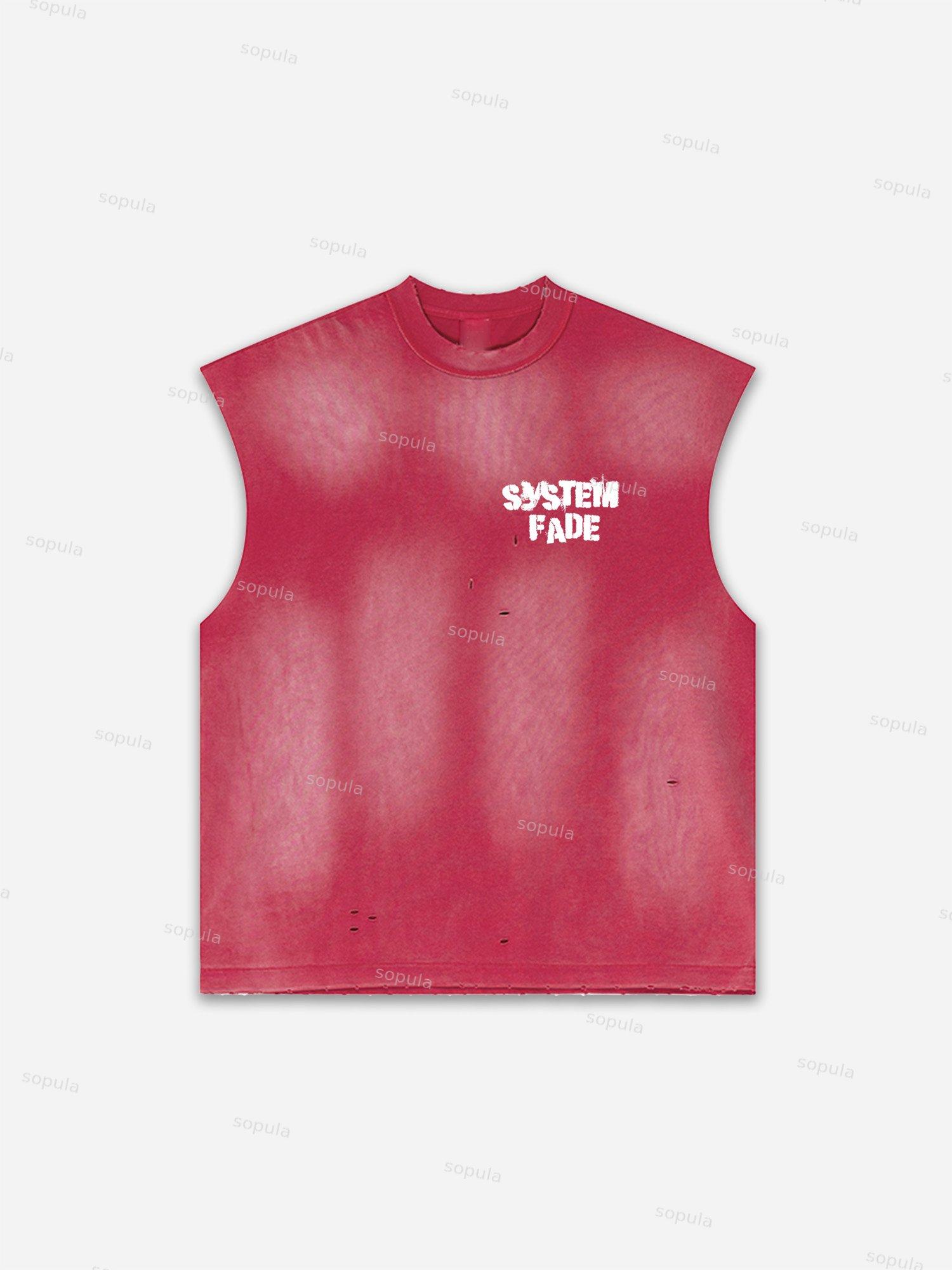 Basketball Dreams Boys Print Distressed Tank Top Product Image