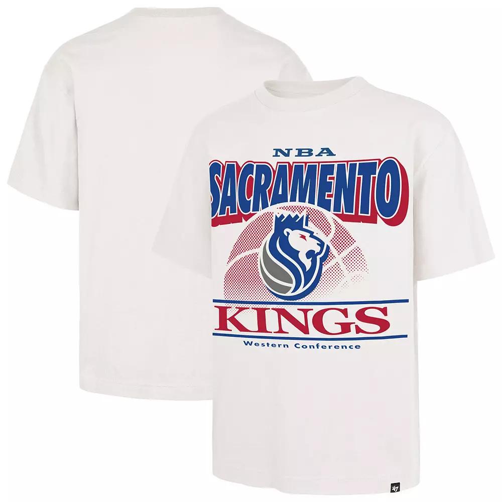 Men's '47 White Sacramento Kings City Edition Shifty Foundation T-Shirt,  Product Image