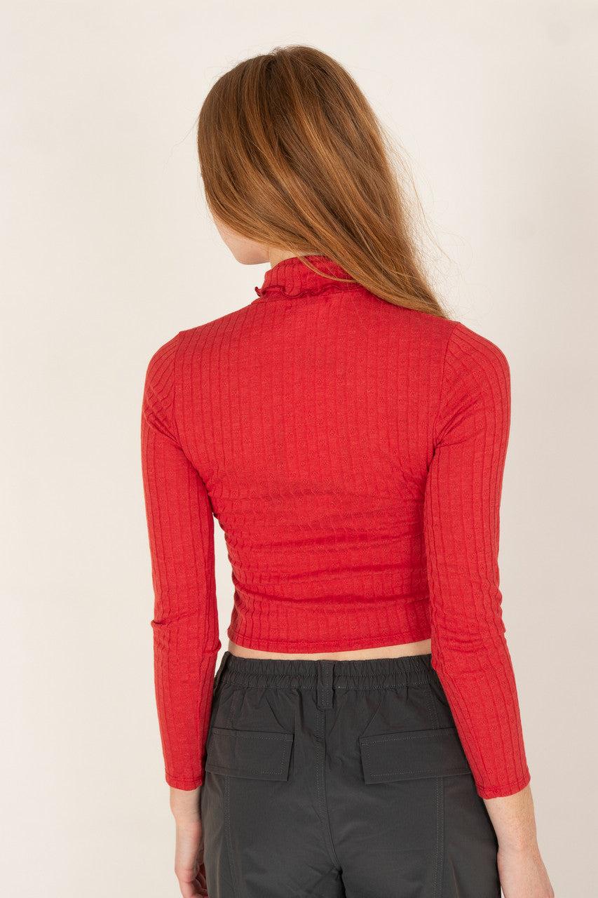 Pointelle Turtleneck Product Image