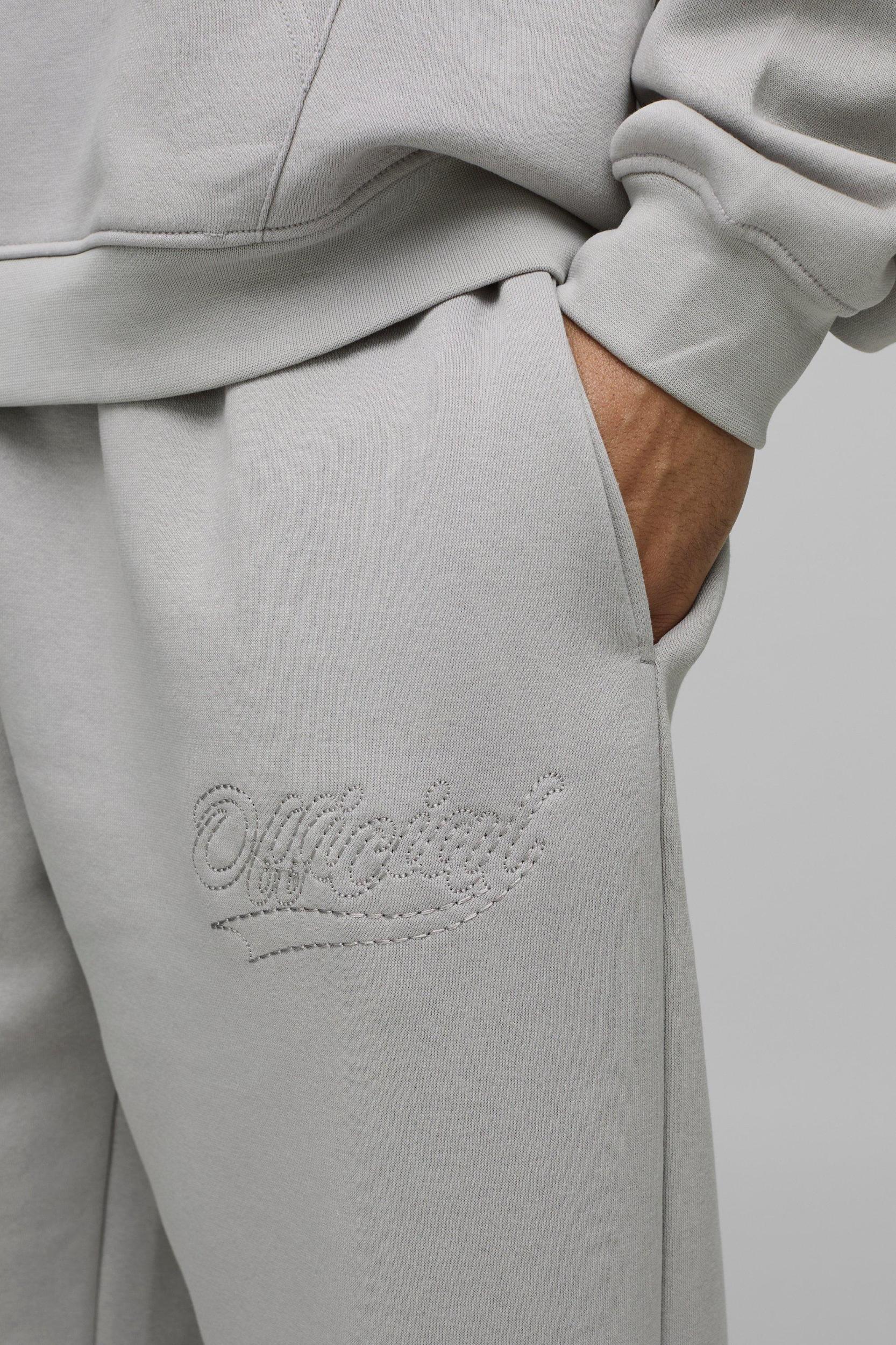 Oversized Official Contrast Stitch Sweatpants | boohooMAN USA Product Image