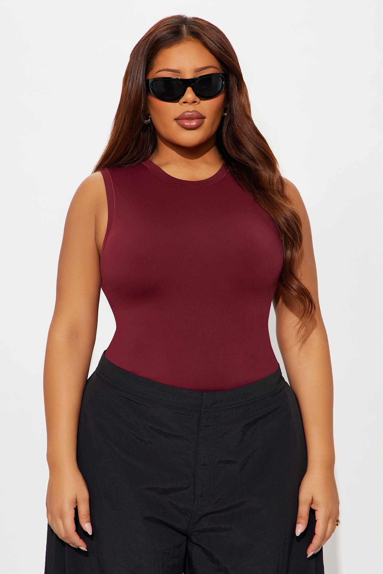 Second Skin Double Lined Muscle Tank - Wine Female Product Image