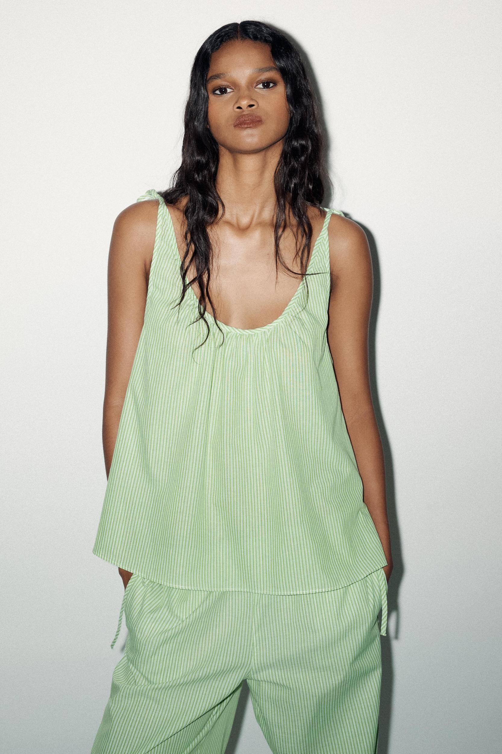 STRIPED STRAPPY TOP Product Image