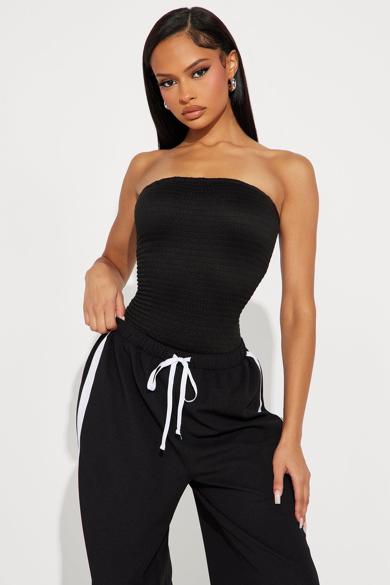 Moxie Strapless Jumpsuit - Black Female Product Image