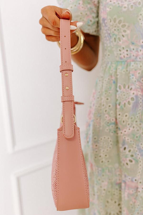 The Eden Woven Purse in Blush Product Image