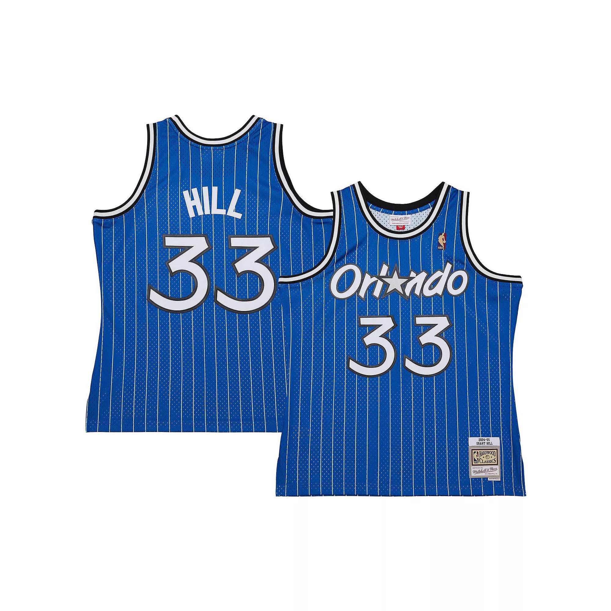 Men's Mitchell & Ness Grant Hill Blue Orlando Magic 2004/05 Hardwood Classics Swingman Jersey,  Product Image