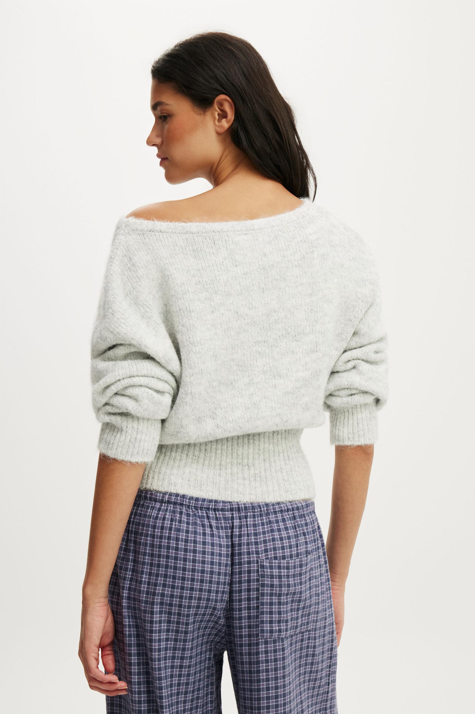 Fluffy Off The Shoulder Knit Product Image