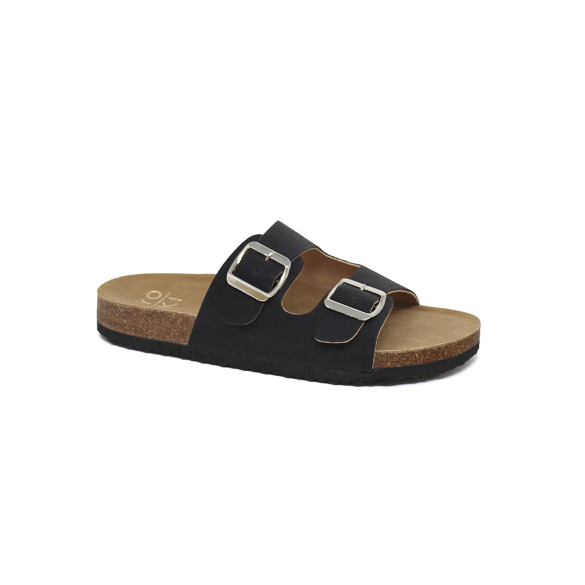 Yoki Gian 91 Women's Double Buckle Slide Sandals,  Product Image