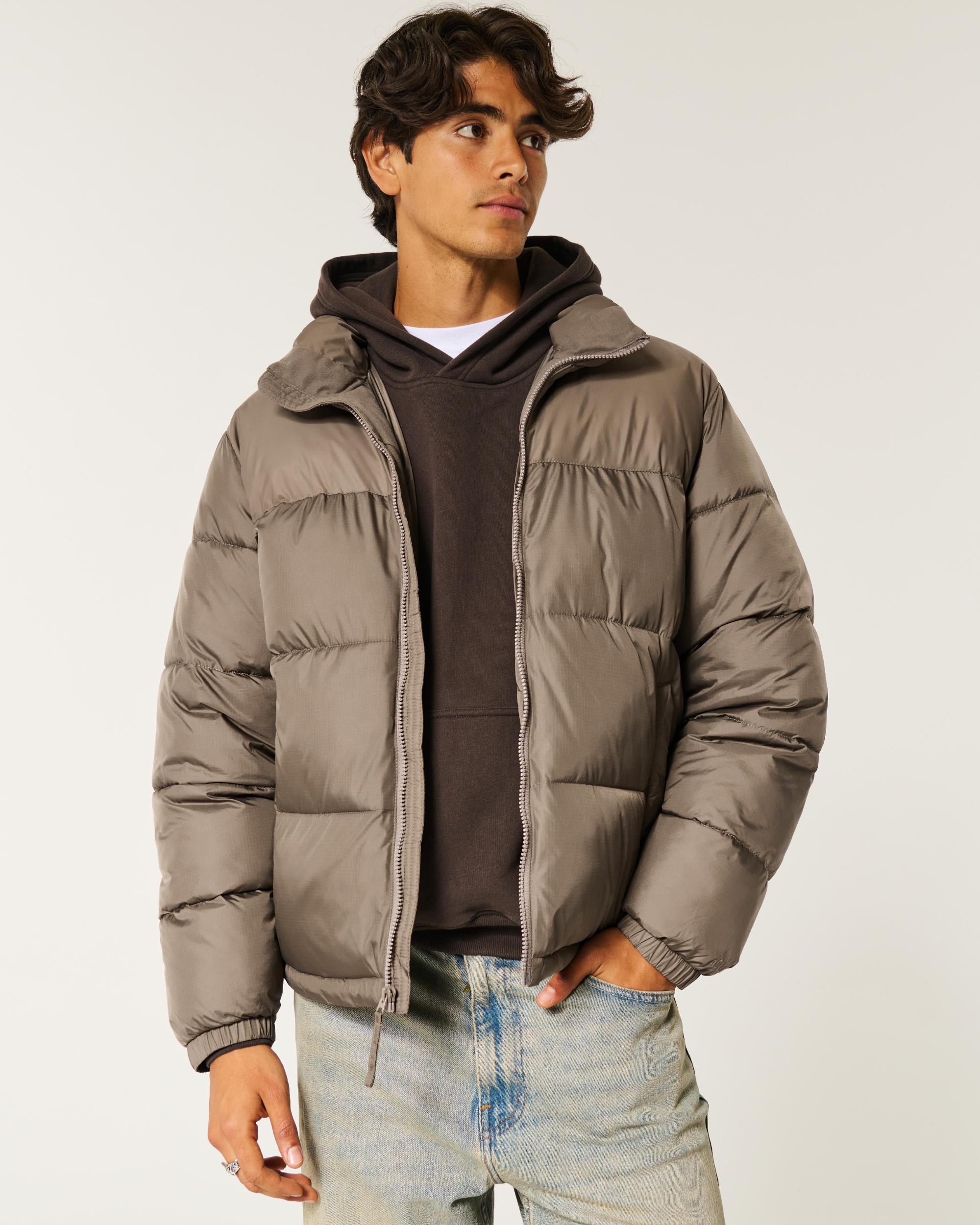 Boxy Mock-Neck Puffer Jacket Product Image