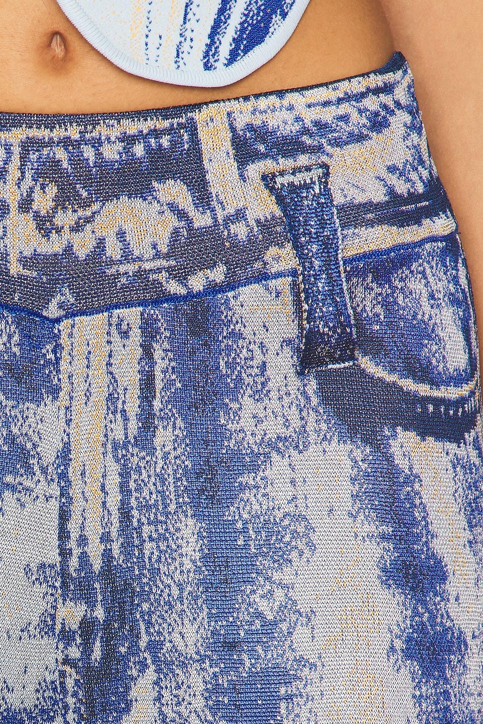 Aria Denim Print Wide Leg Pants PH5 Product Image