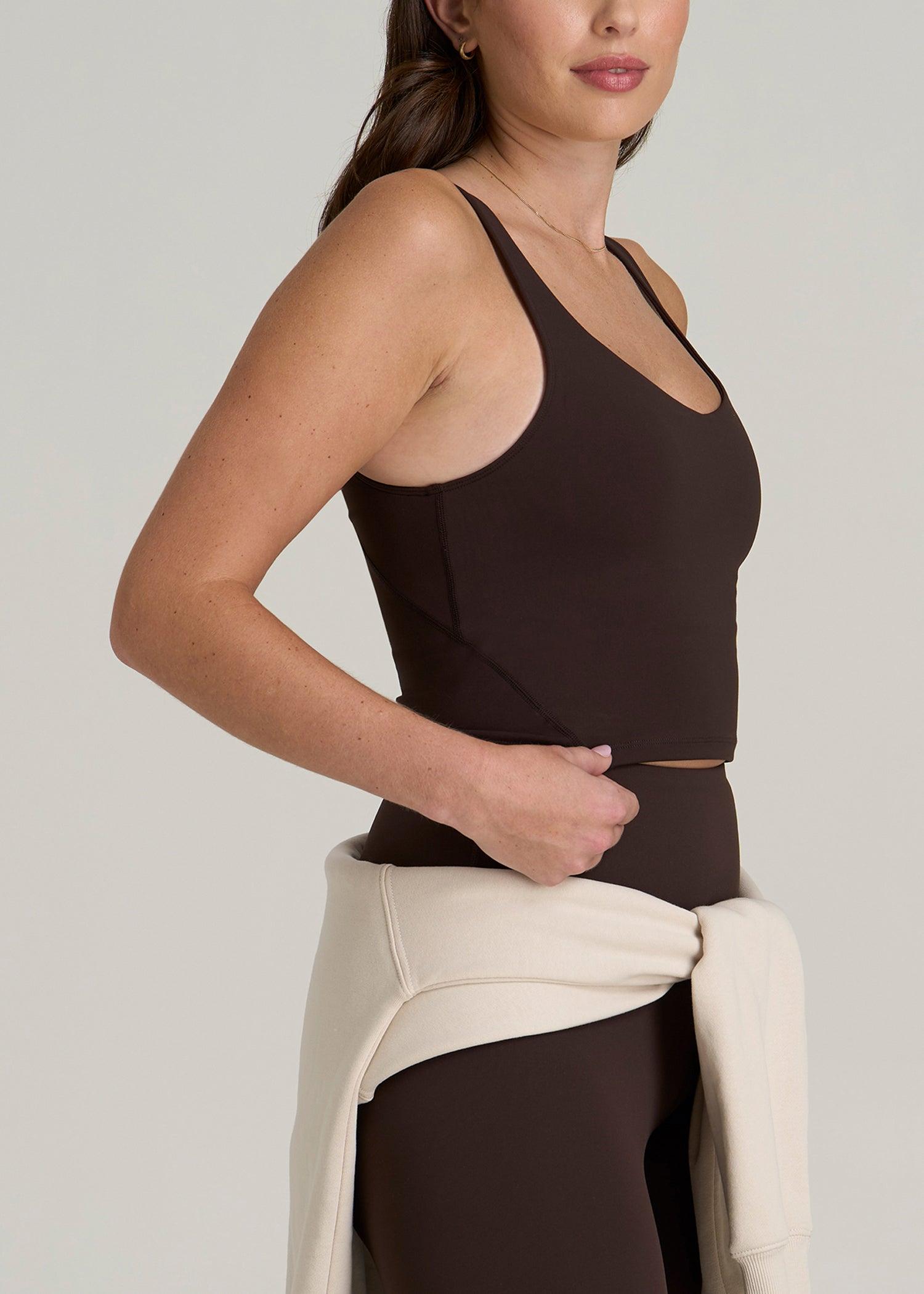 Balance Tank Top for Tall Women in Espresso Product Image