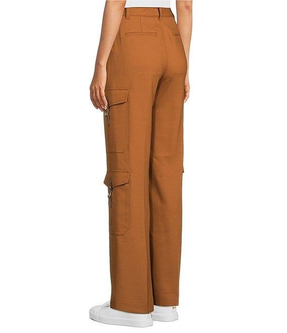 Lauren Ralph Lauren Wool Blend Wide Leg Cargo Pants Product Image