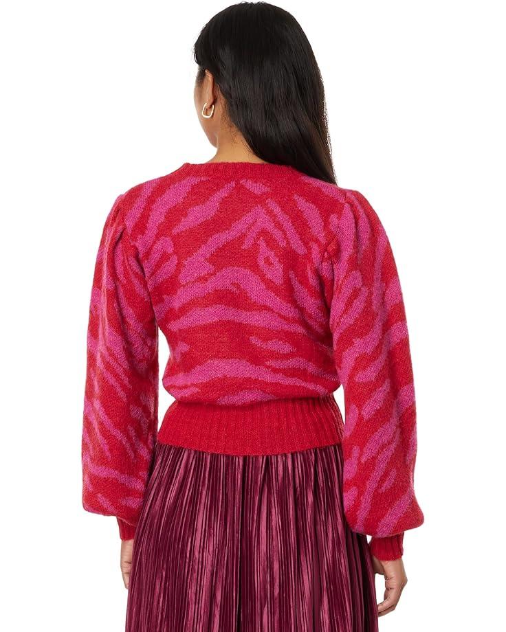 Long Sleeve Rib Knit Puff Sleeve Turtleneck Top Product Image