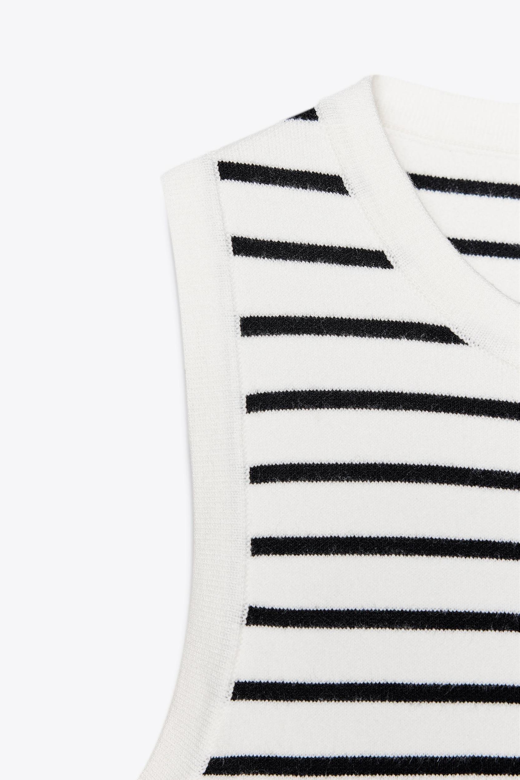 STRIPED KNIT TOP Product Image