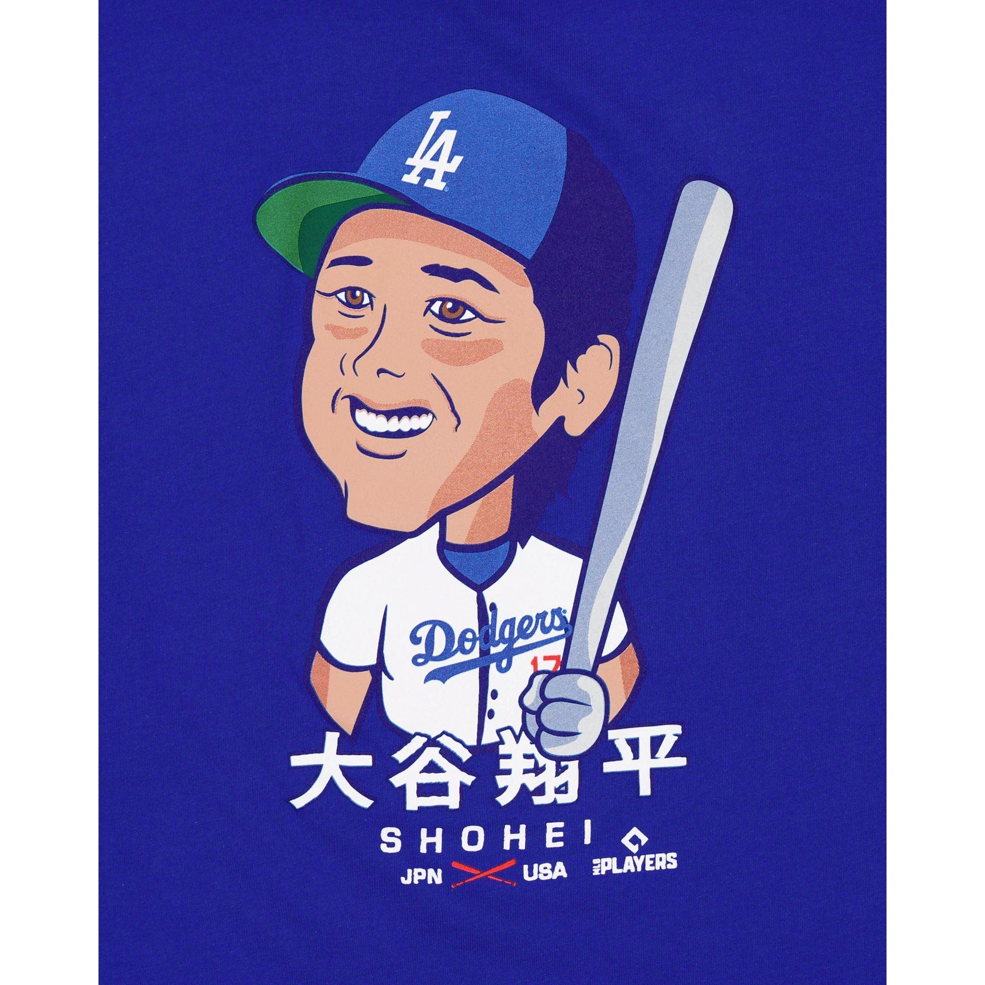 Los Angeles Dodgers Shohei Ohtani Blue T-Shirt Male Product Image