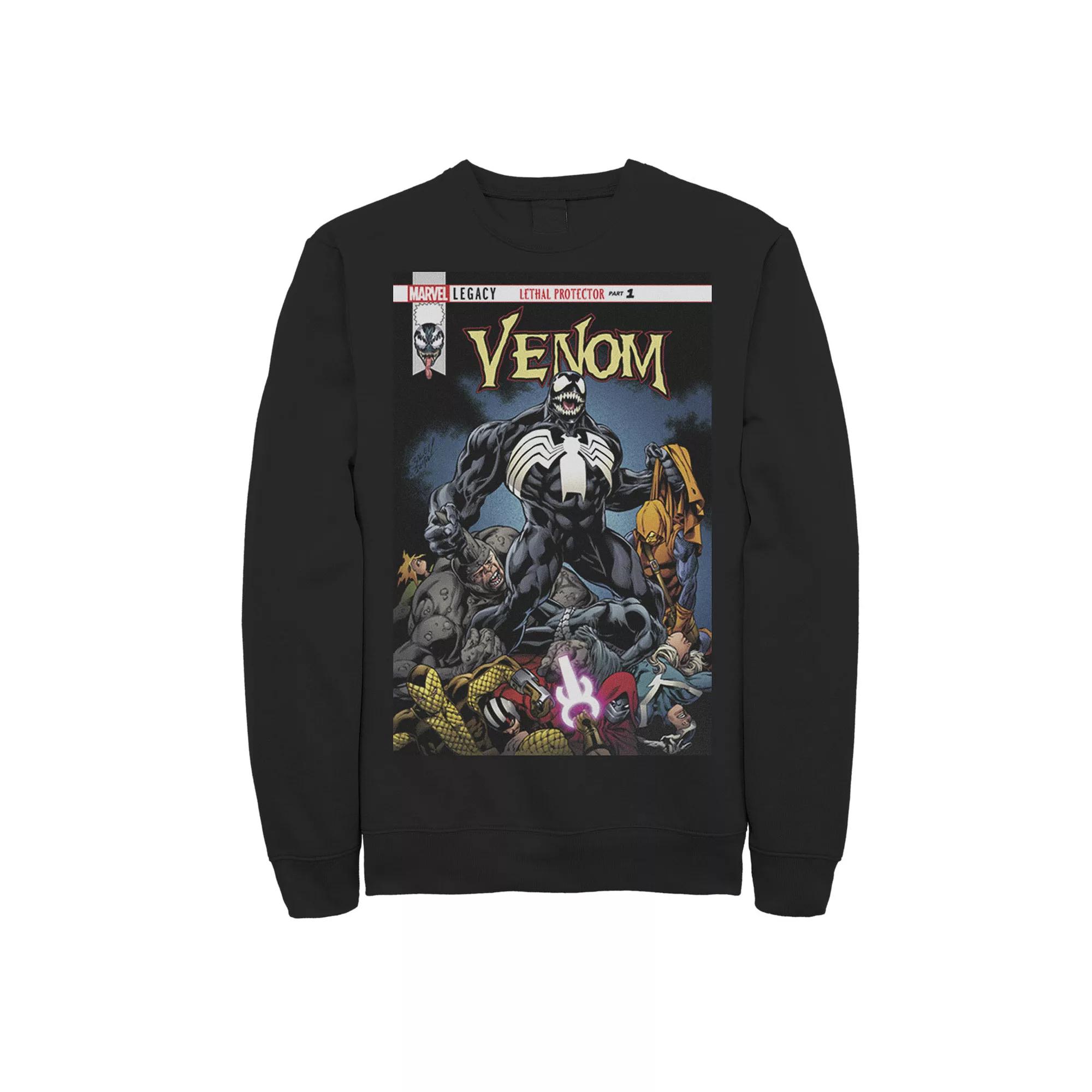 Men's Marvel Venom Lethal Pileup Comic Cover Sweatshirt,  Product Image