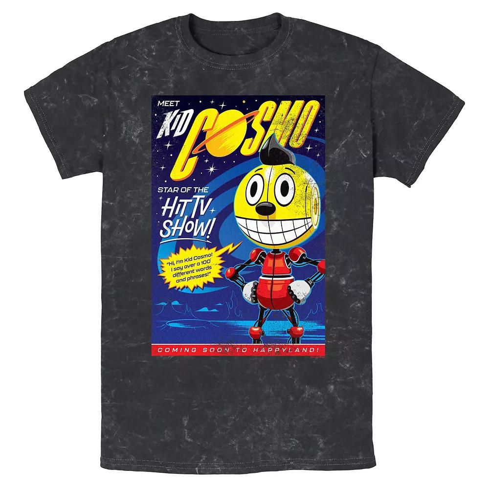 Men's The Electric State Kid Cosmo TV Show Star Mineral Wash Graphic Tee, Size: Medium, Black Product Image