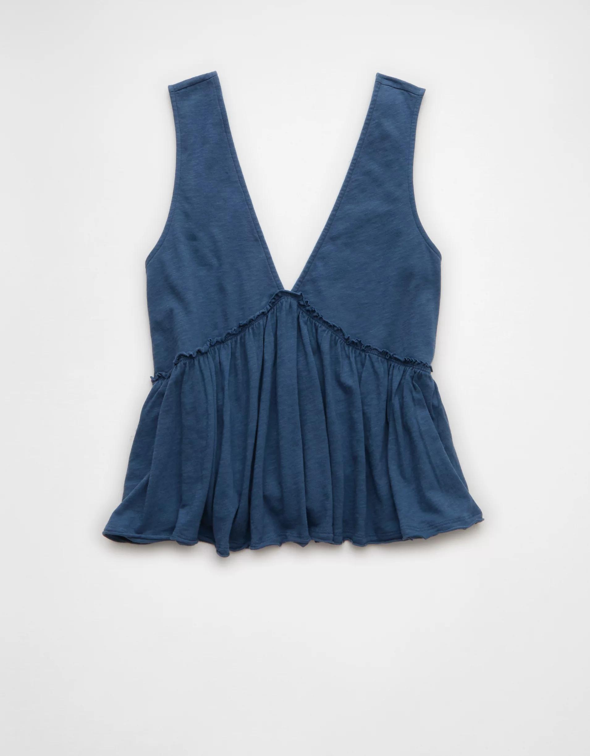 AE Sunchaser Knit V-Neck Swing Tank Top Product Image