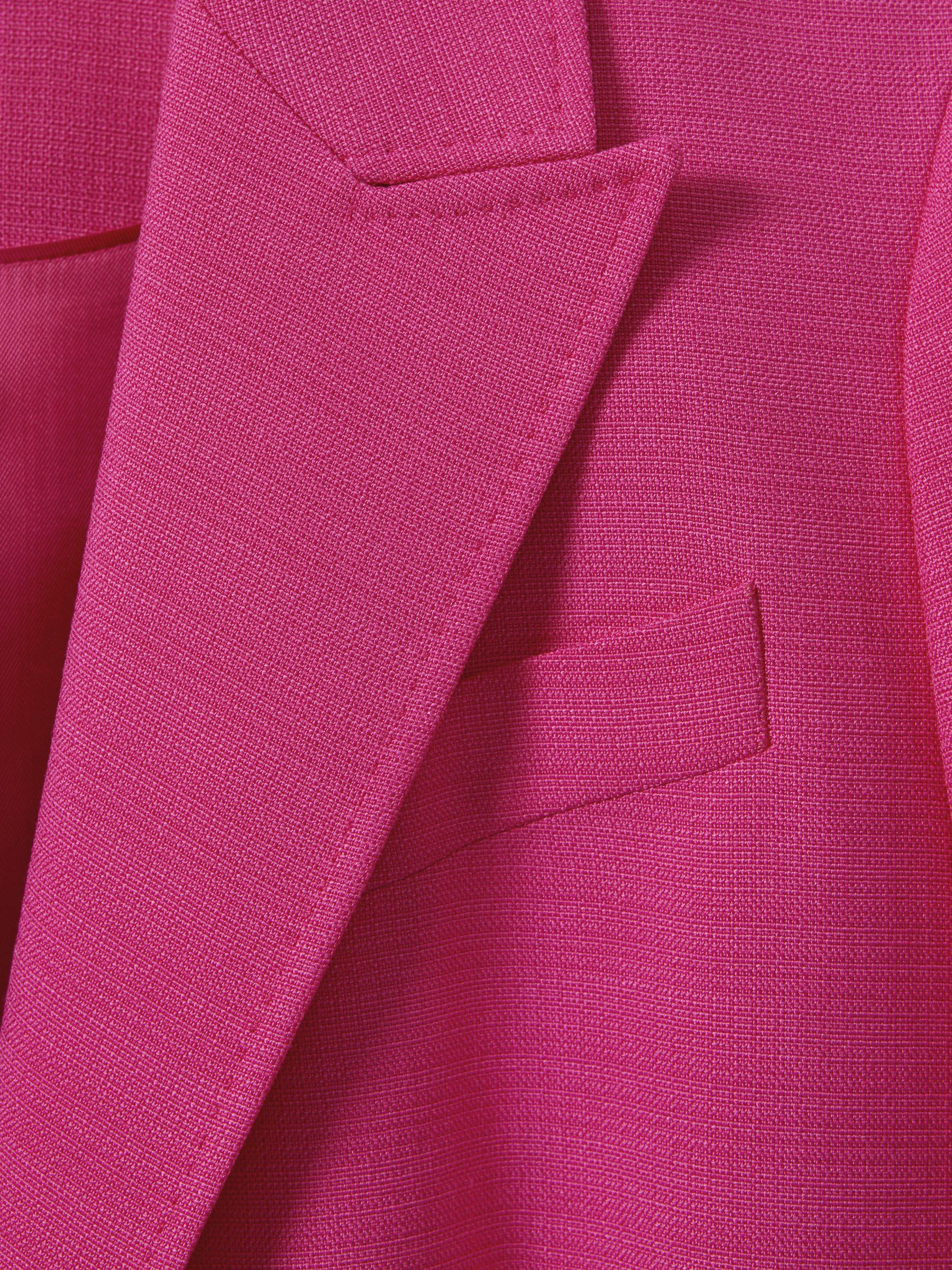 Tailored Textured Single Breasted Suit: Blazer in Pink Product Image