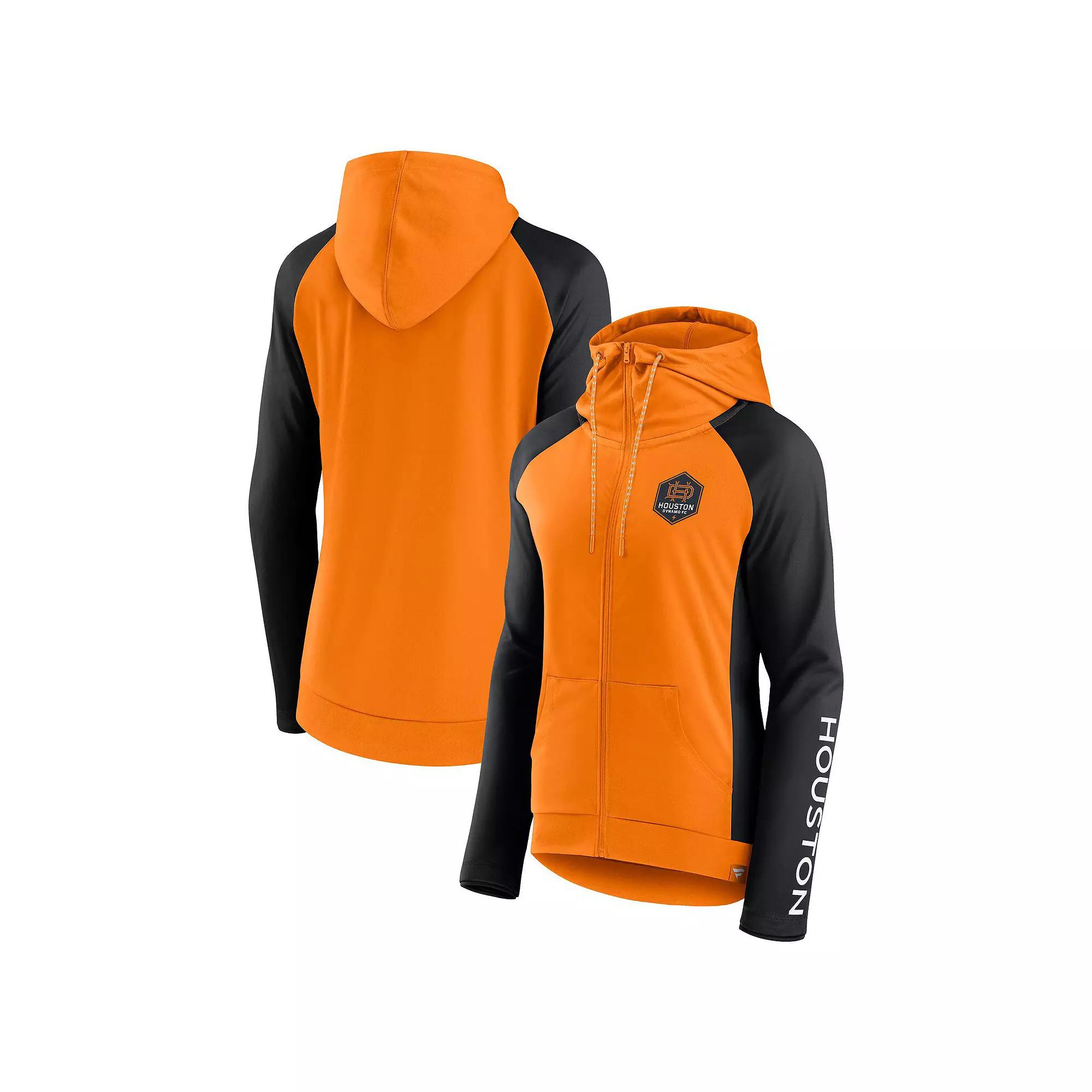Women's Fanatics Tennessee Orange Houston Dynamo FC Interlock Lightweight Full-Zip Jacket,  Product Image