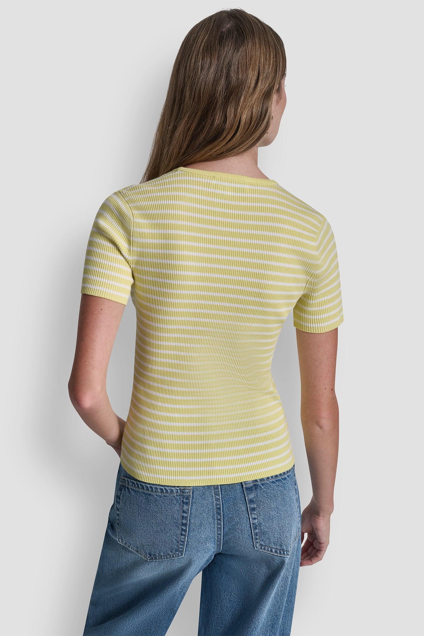 CREW NECK STRIPED TEE Product Image