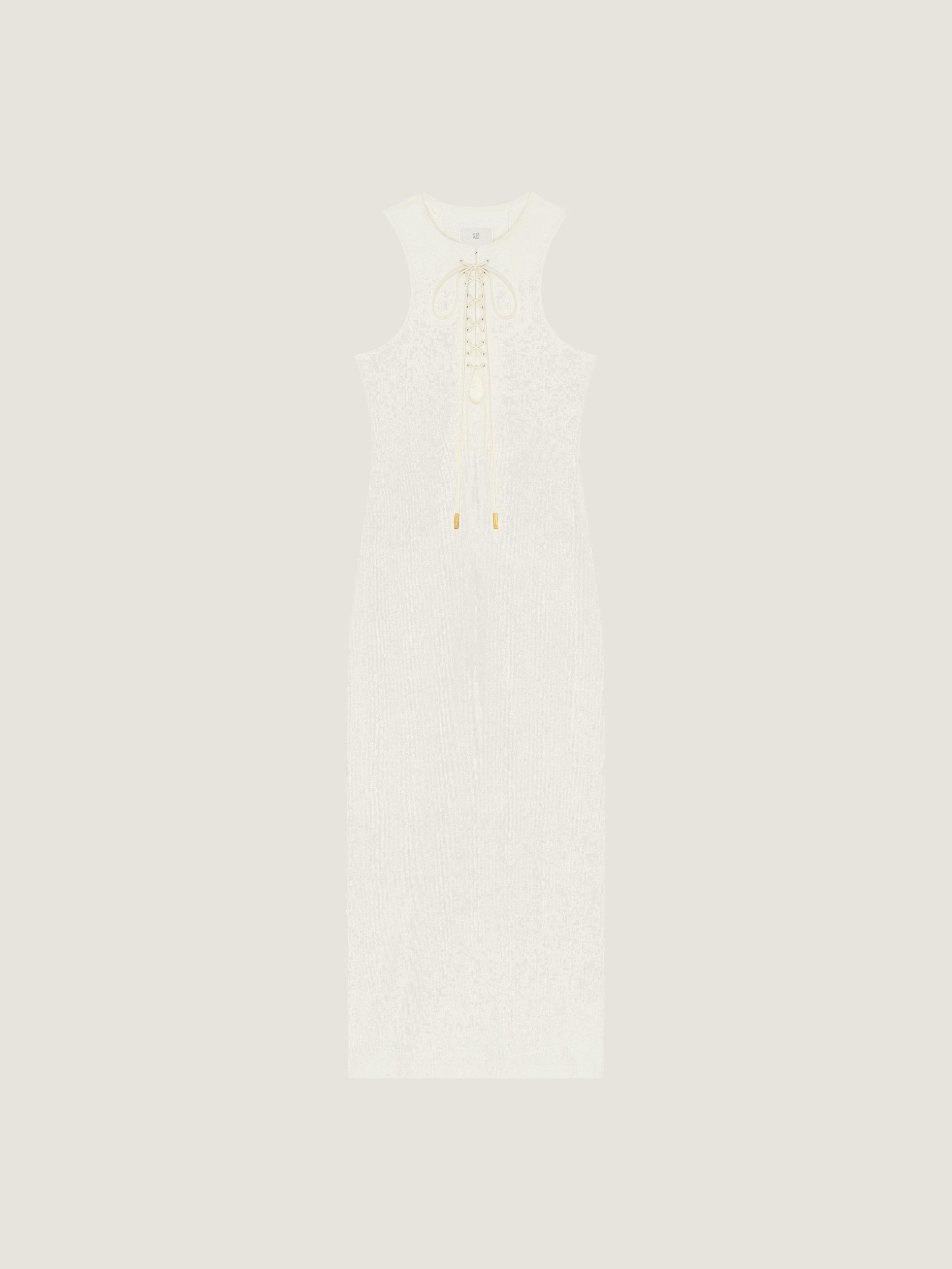 Tank dress in cotton with laces Product Image
