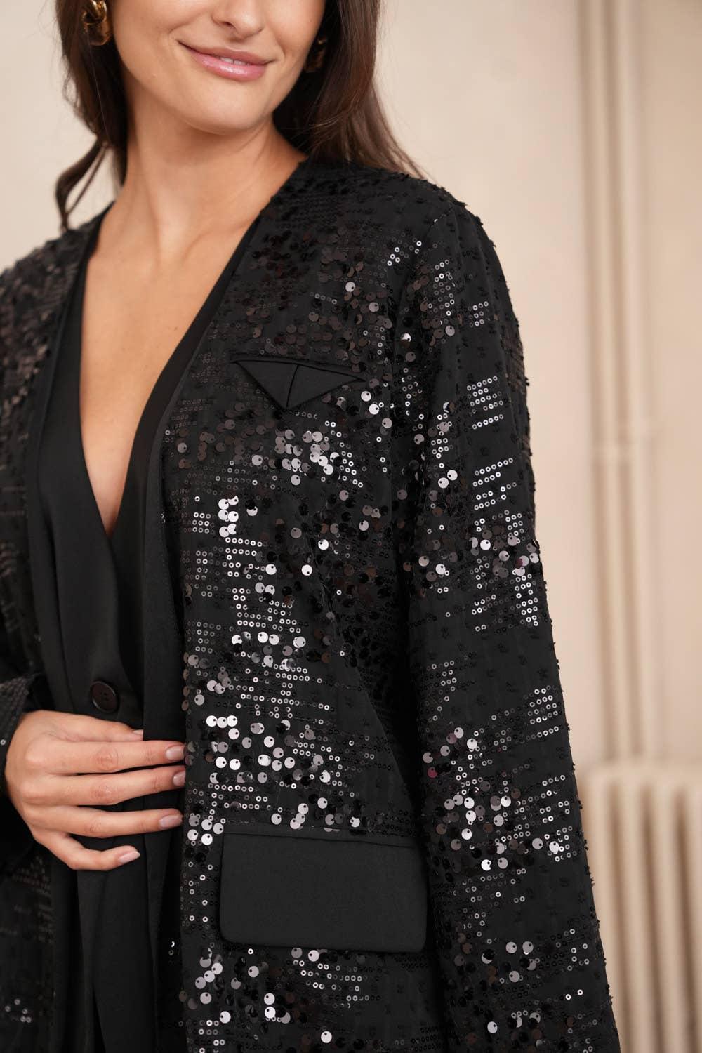 2-in-1 Sequin Vest Jacket Product Image