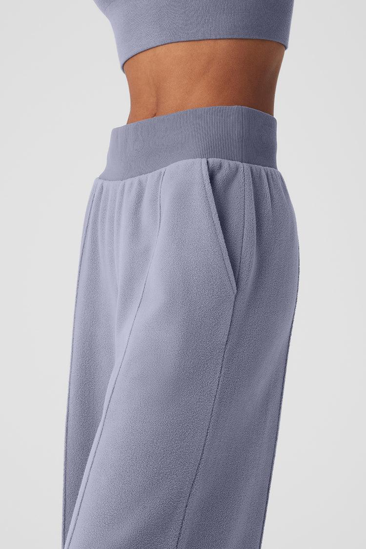 Polar Fleece High-Waist Snowdrift Wide Leg Pant - Fog Product Image