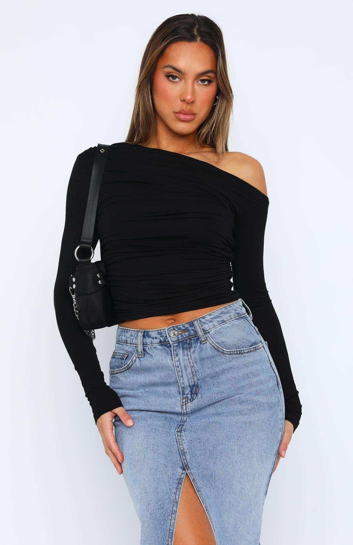 Best Of Luck Long Sleeve Top Black Product Image