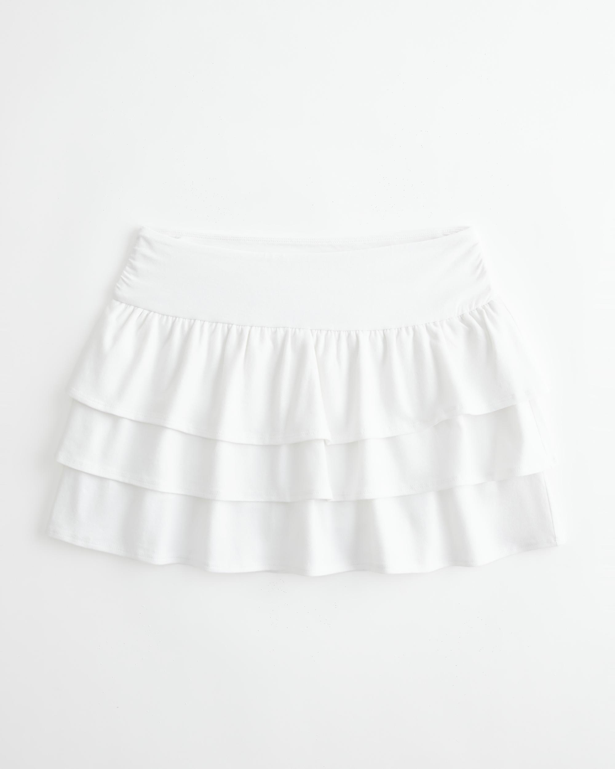 Ruffle Knit Mini Skort Product Image