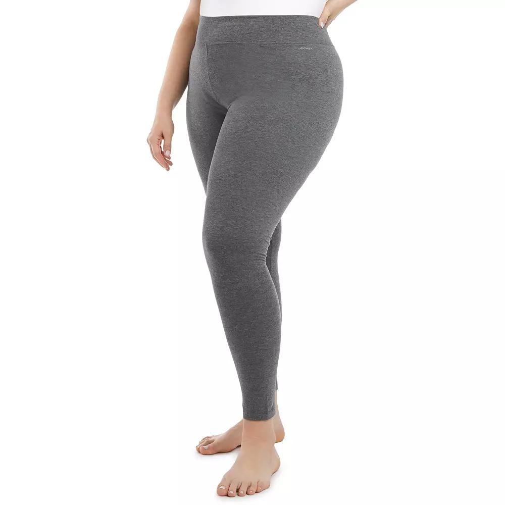 Plus Size Jockey Sport® Core Ankle leggings, Women's, Size: 3XL, Grey Product Image
