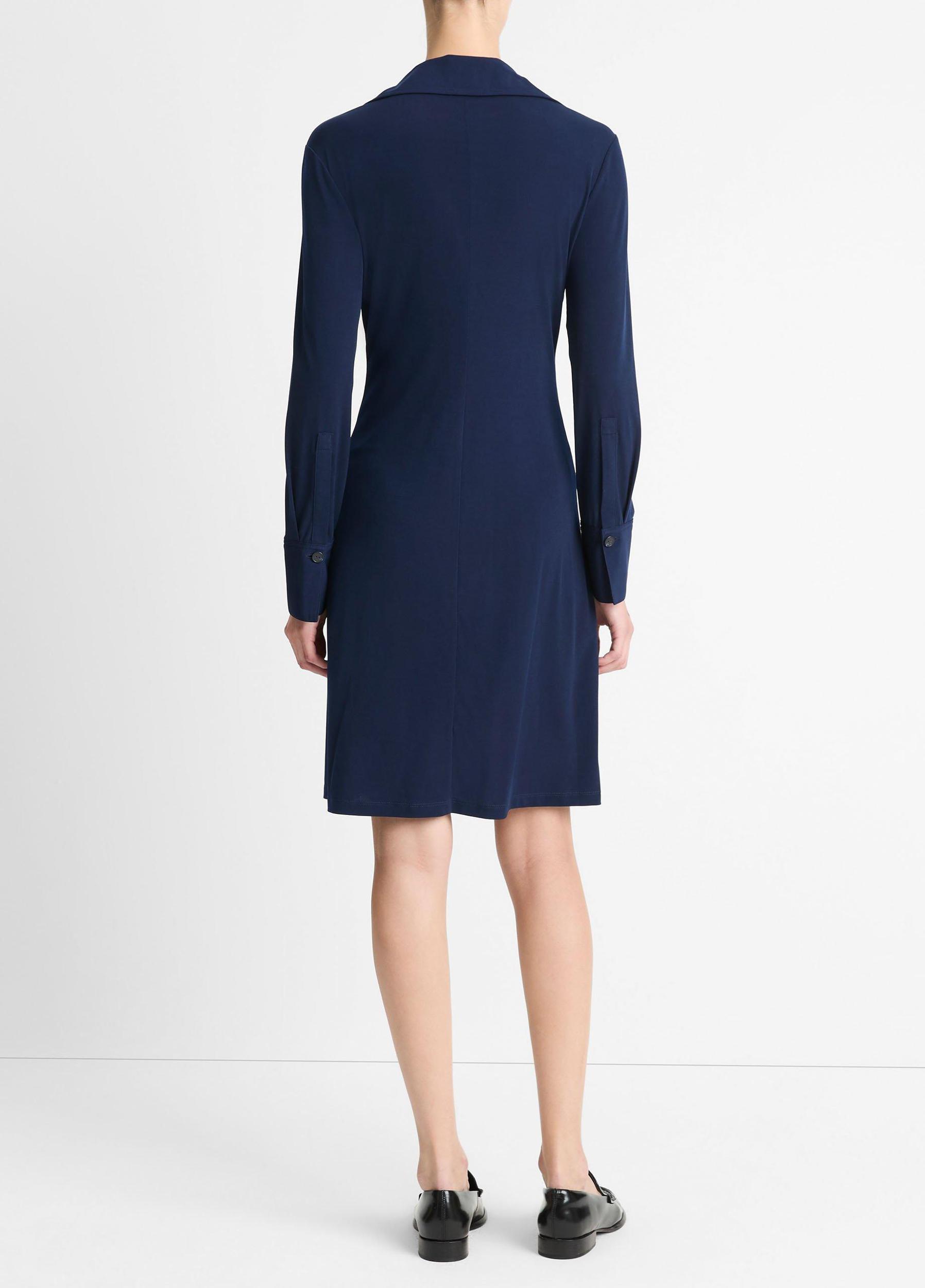 Long-Sleeve Polo Dress Product Image