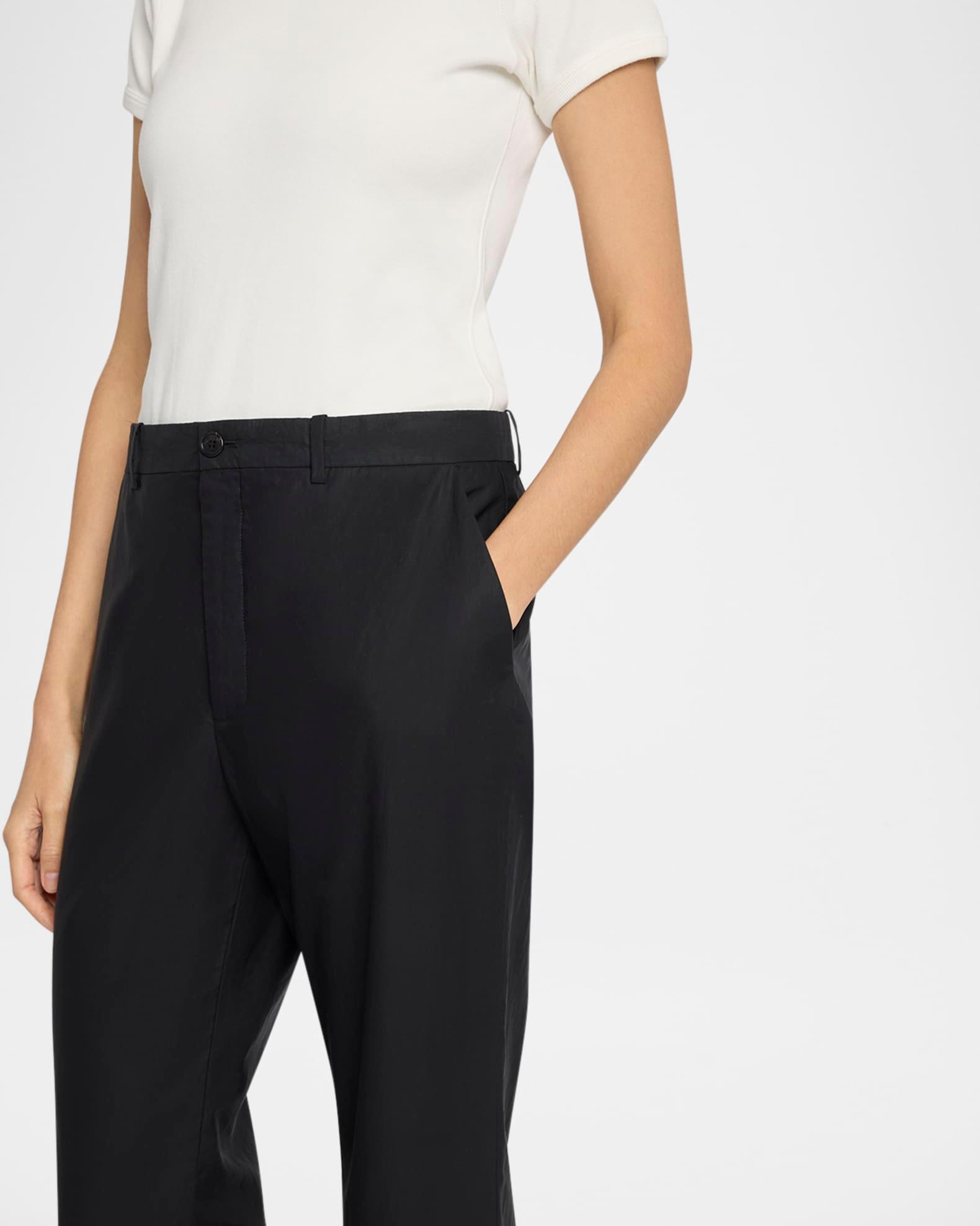 Zuzana Cotton Straight-Leg Ankle Pants Product Image