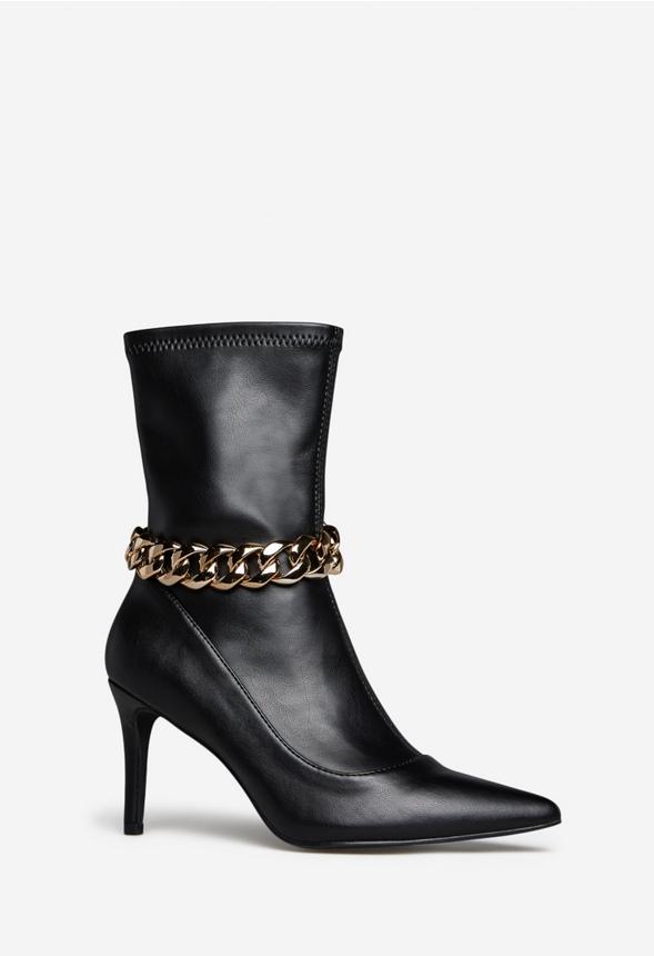 JustFab Margaux Platform Loafer Pump Womens Black/ White Size 8.5 Product Image