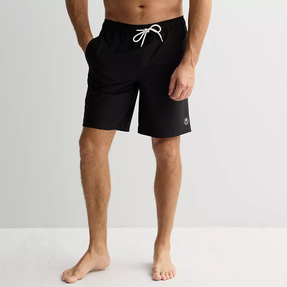 Men's Trinity Coast 9-Inch Printed Mesh Lined Swim Trunks,  Product Image
