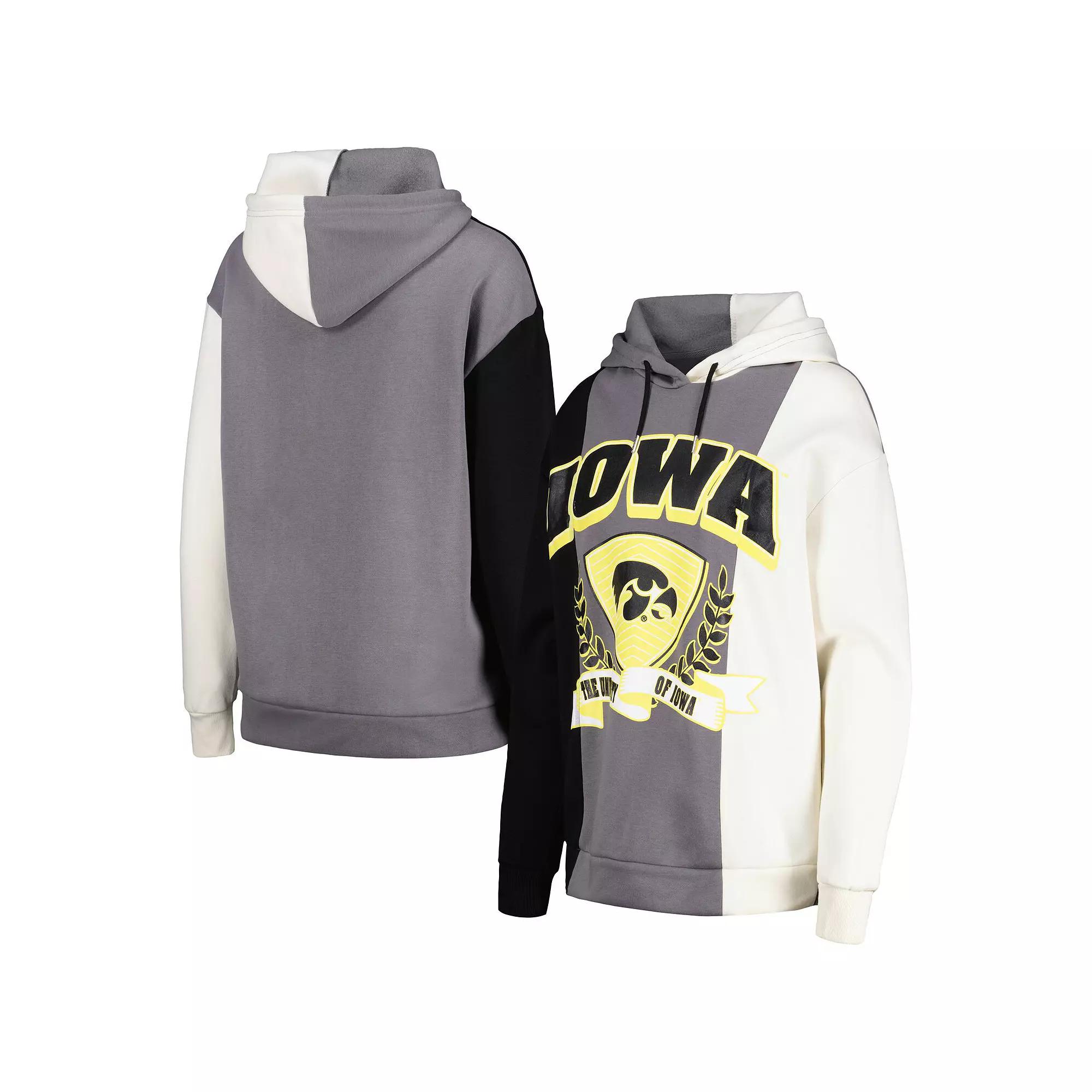 Women's Gameday Couture Black Iowa Hawkeyes Hall of Fame Colorblock Pullover Hoodie, Size: 2XL Product Image