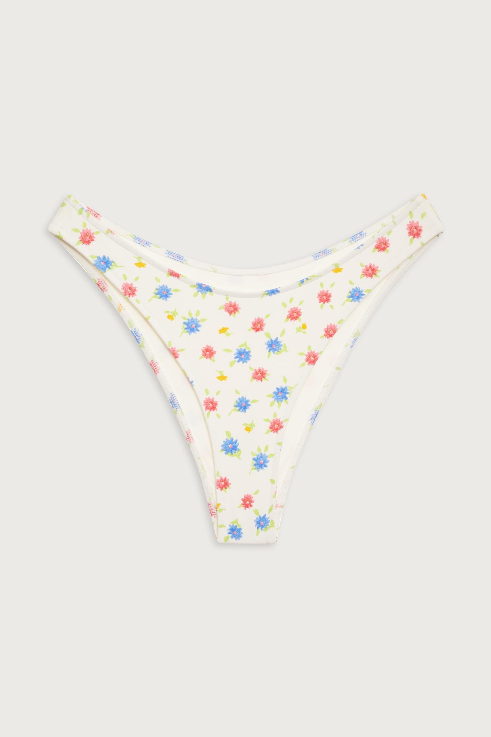 Dove Floral Classic Bikini Bottom - Water Blossom Product Image