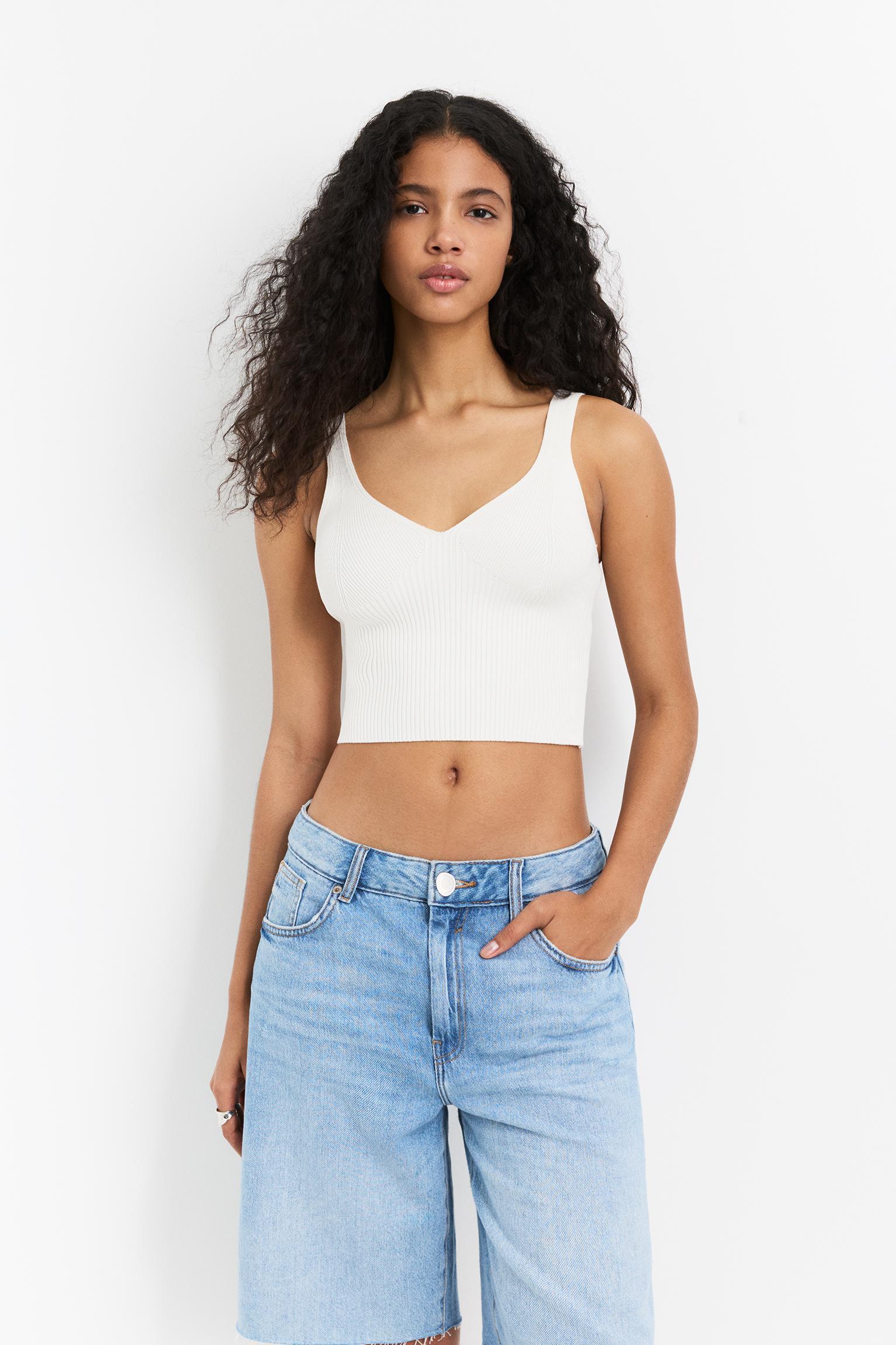 Knit bralette top Product Image