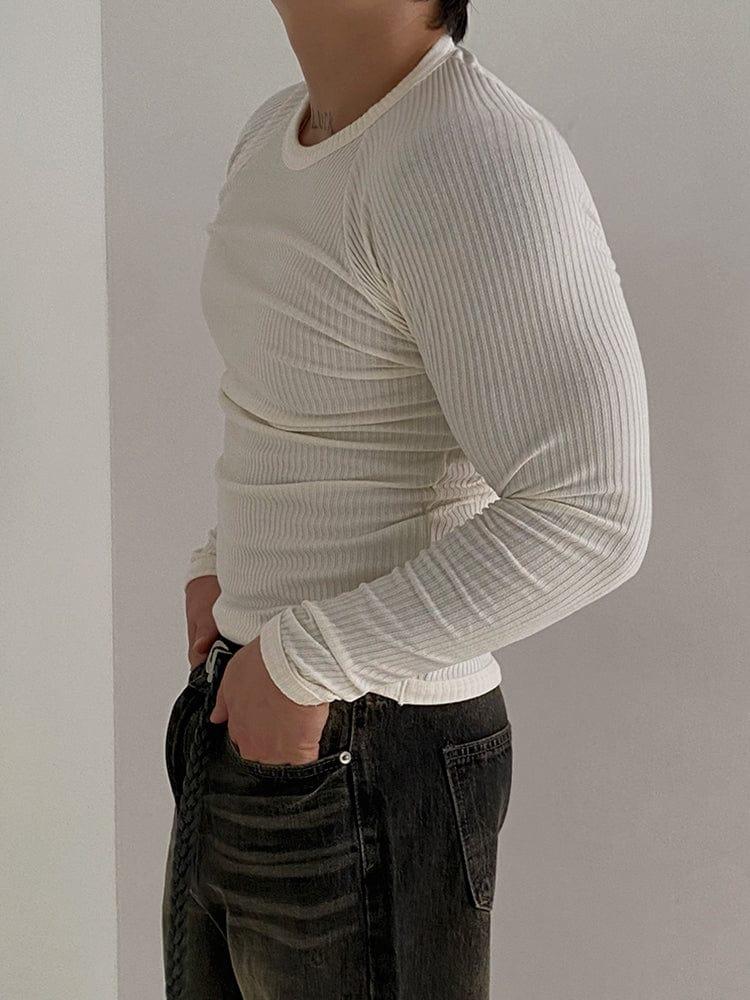 RT No. 12525 VERTICAL KNIT SLIM FIT LONG SLEEVE Product Image