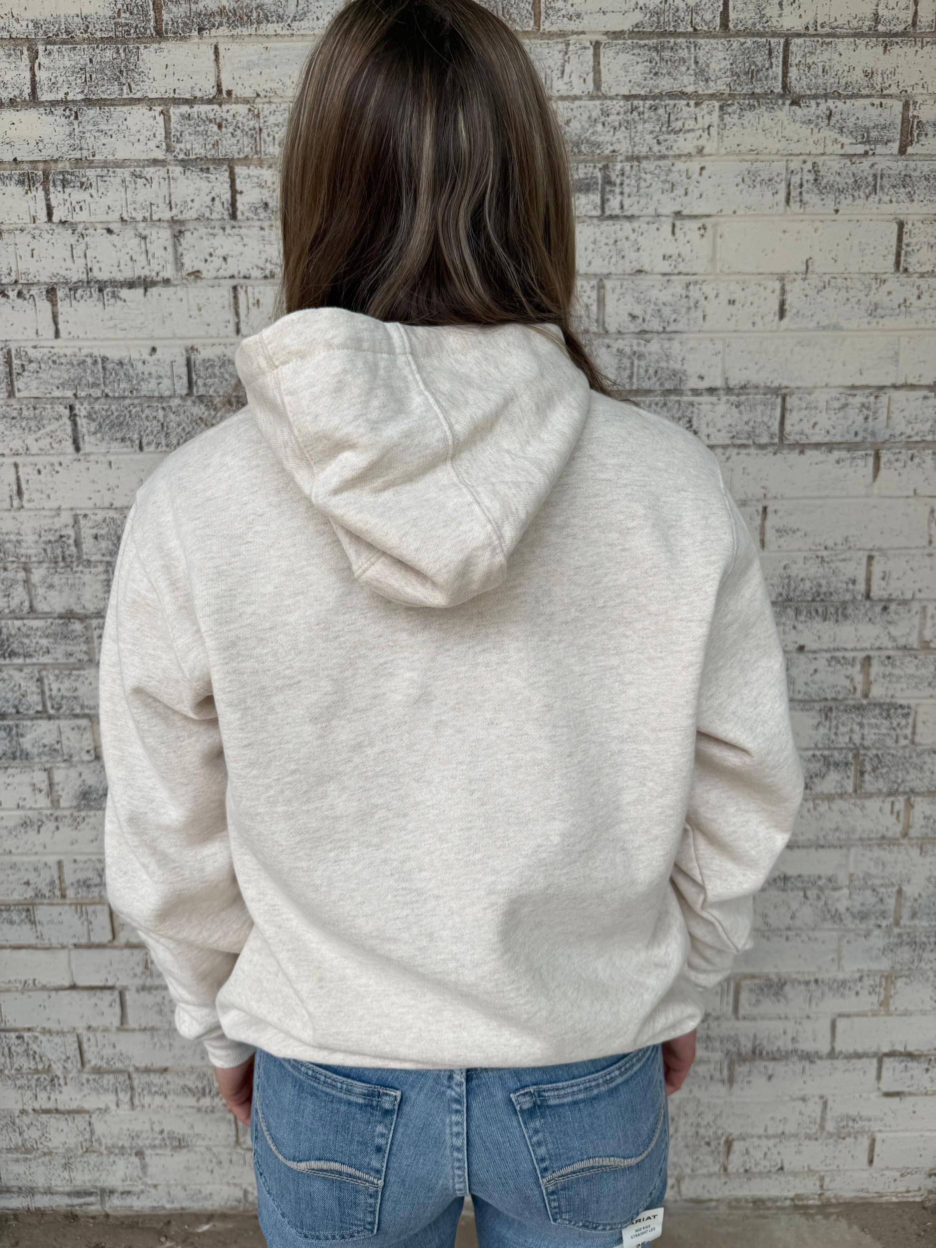 Women's Ariat Oatmeal Hoodie Female Product Image