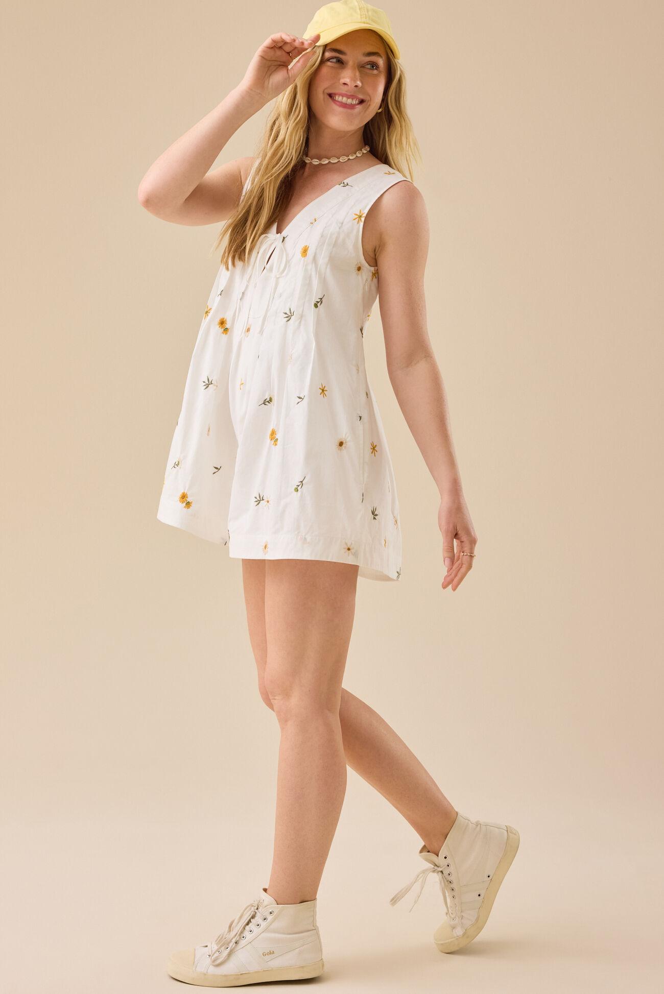 Evie Embroidered Romper Product Image