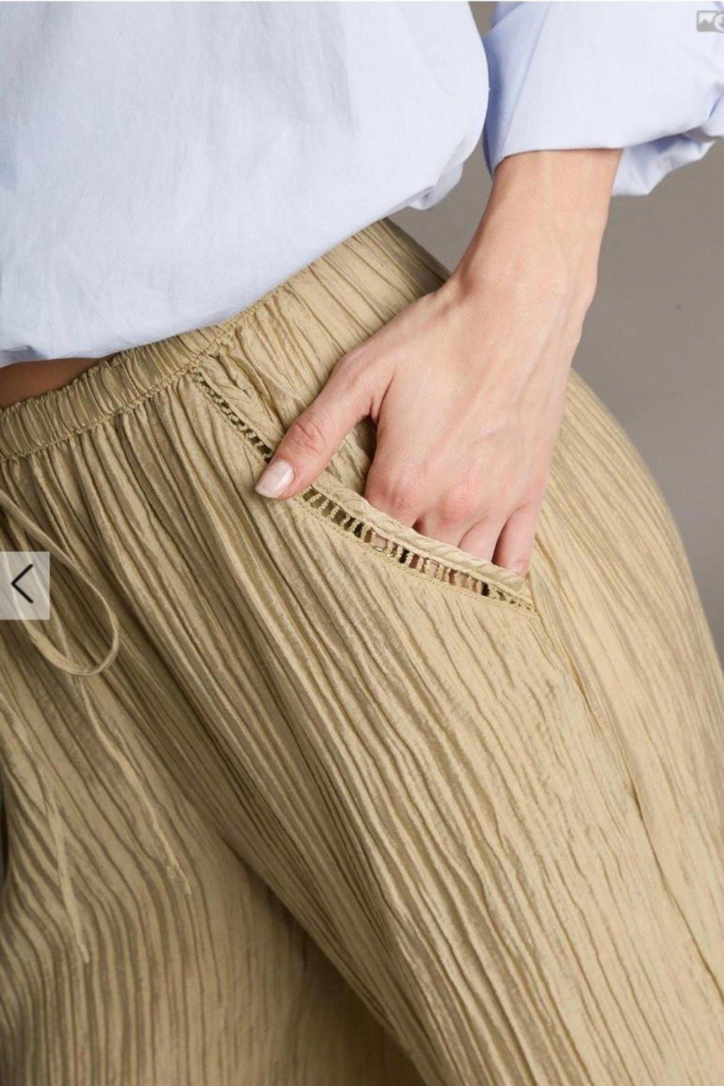 Pants, Crinkle Wide Leg Product Image