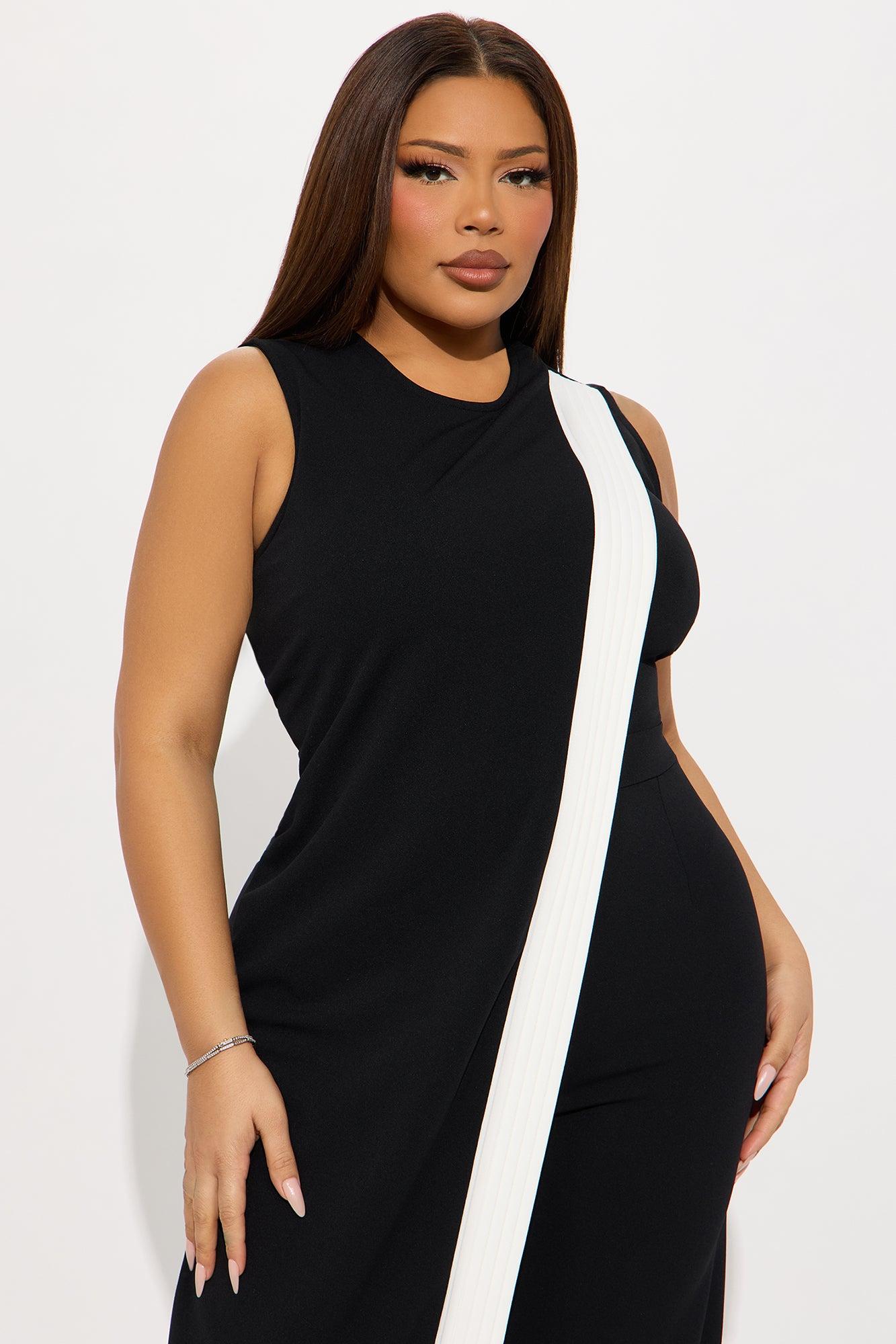 Back In Business Jumpsuit - Black/combo Product Image