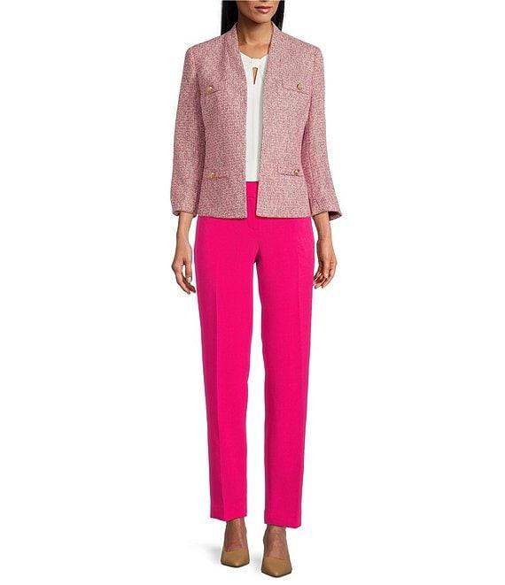 Kasper Extended Shoulder Scrunch Front Top Product Image